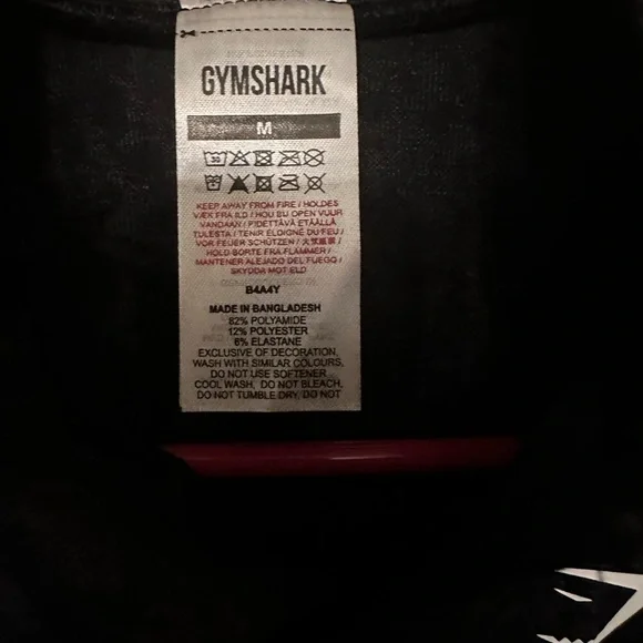 EUC Gymshark Women's Textured Black Bomber Jacket - Picture 3 of 3
